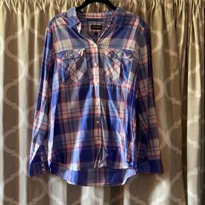 Express Plaid button-up